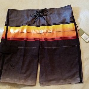 Swim trunks sz 36 bursting sunset colors